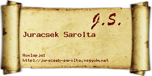 Juracsek Sarolta névjegykártya